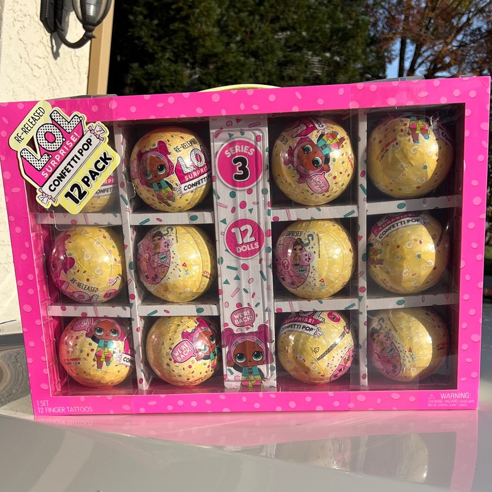 L.O.L. Surprise! Confetti Pop Series 3 12 Pack - Pink and Yellow